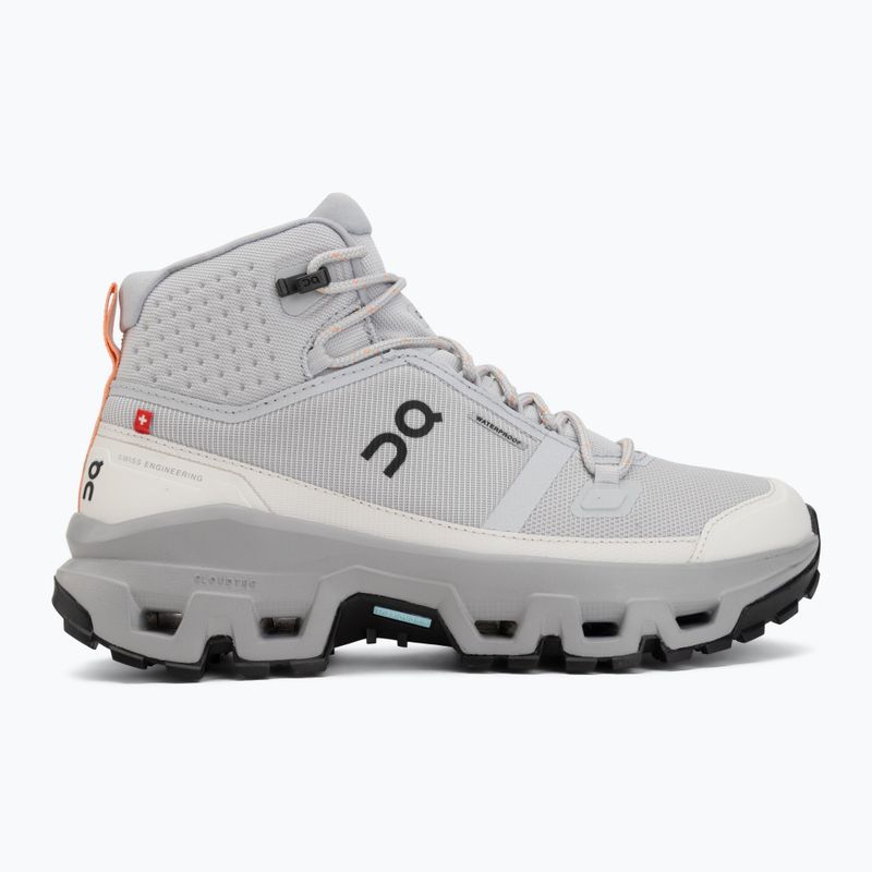 Buty turystyczne damskie On Cloudrock Mid Waterproof glacier/alloy 2