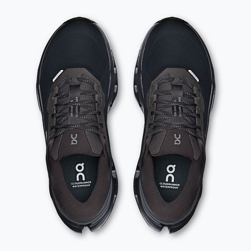 Buty do biegania damskie On Cloudrunner 3 Waterproof black/black 6