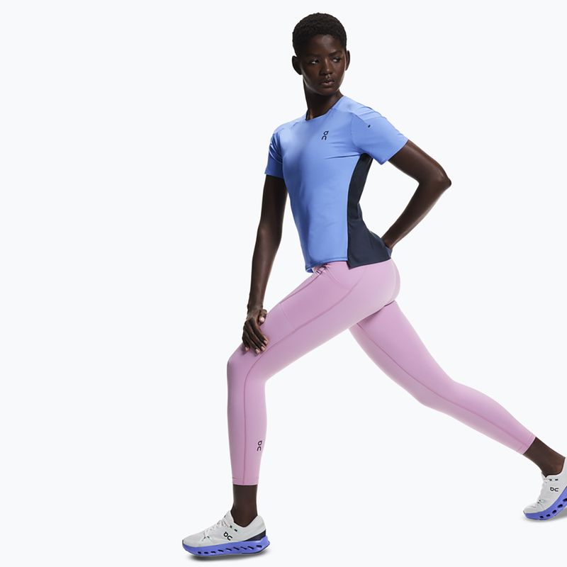 Legginsy do biegania damskie On Performance Tights 7/8 sakura 4