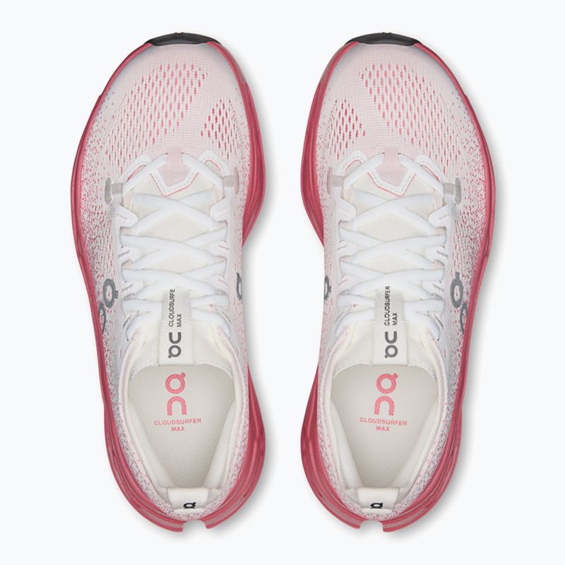 Buty do biegania damskie On Cloudsurfer Max white/camellia 6