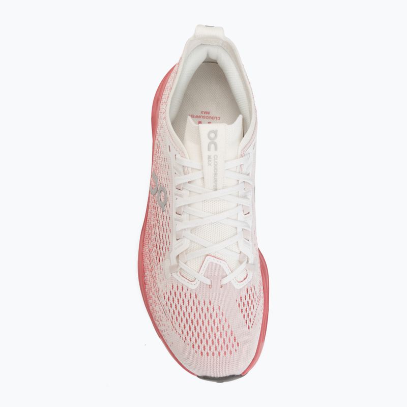 Buty do biegania damskie On Cloudsurfer Max white/camellia 5