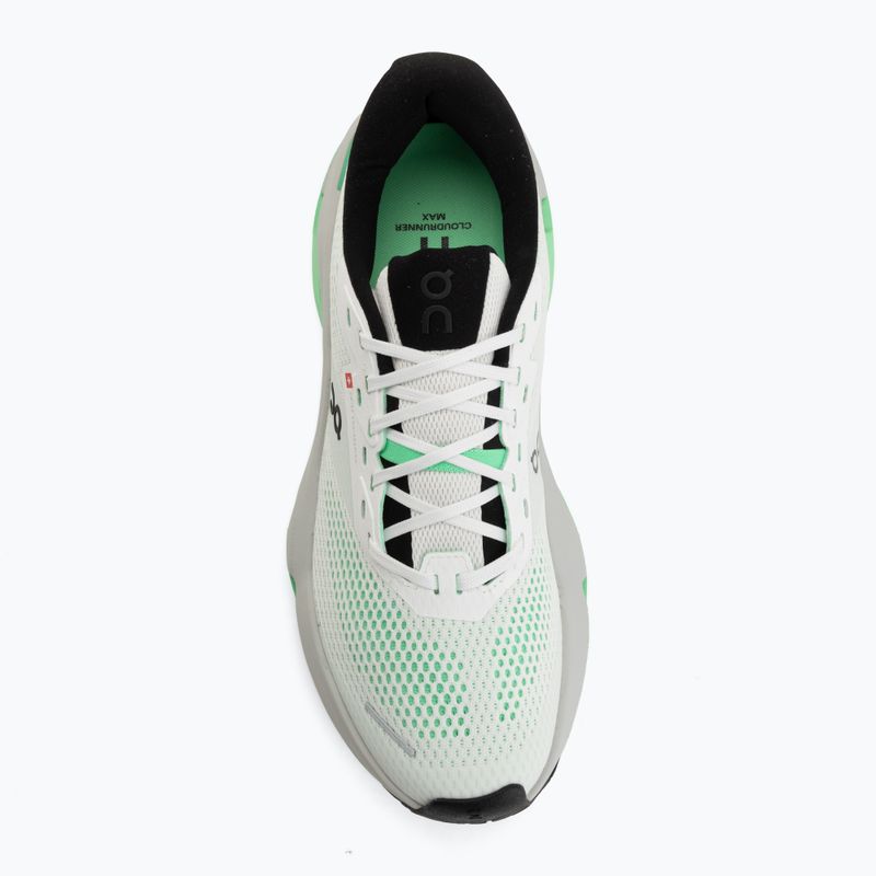 Buty do biegania męskie On Cloudrunner 3 Max white/verdite 5