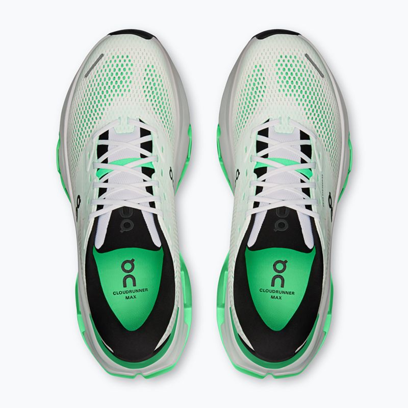 Buty do biegania męskie On Cloudrunner 3 Max white/verdite 3