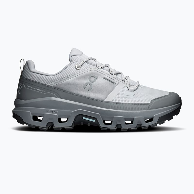 Buty turystyczne męskie On Cloudrock Low Waterproof glacier/rock