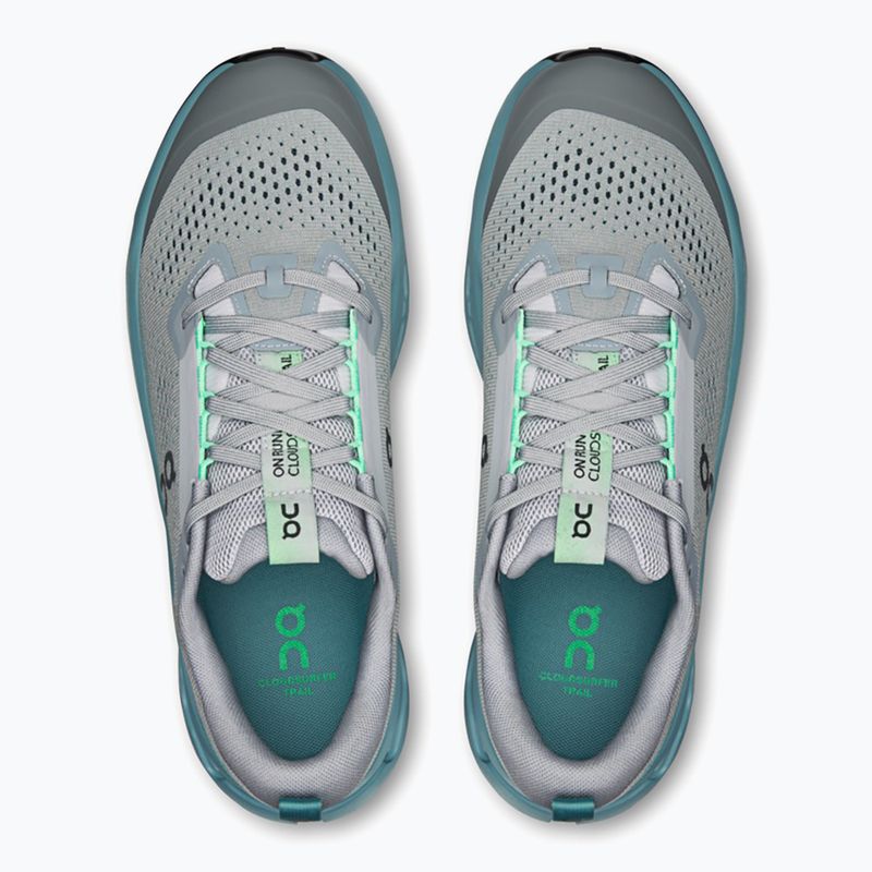 Buty do biegania męskie On Cloudsurfer Trail 2 platinum/tide 6