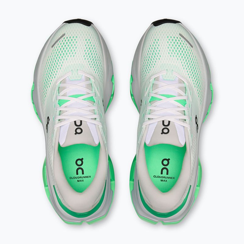 Buty do biegania damskie On Cloudrunner 3 Max white/verdite 3