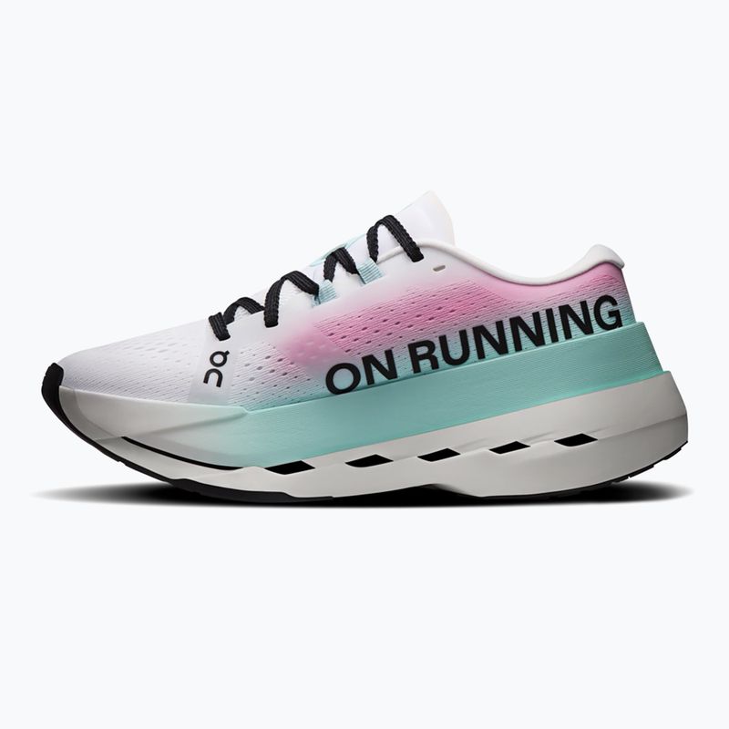 Buty do biegania damskie On Cloudboom Max white/celeste 2