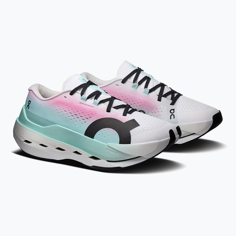 Buty do biegania damskie On Cloudboom Max white/celeste 3