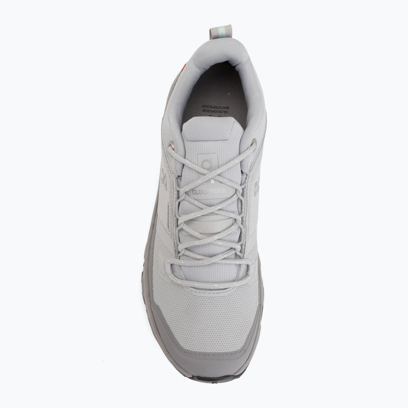 Buty turystyczne damskie On Cloudrock Low Waterproof glacier/ore 5