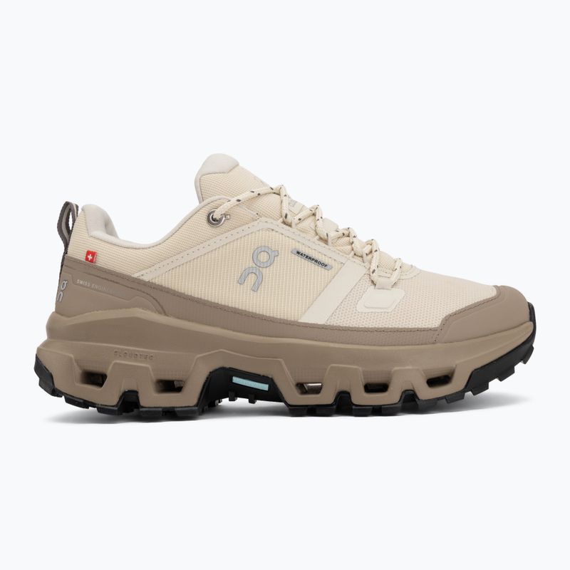 Buty turystyczne damskie On Cloudrock Low Waterproof grain/soba 2