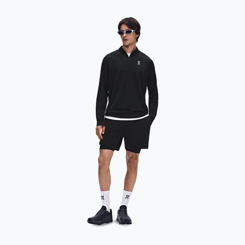 Bluza do biegania męska On Core 1/4 Zip black 2