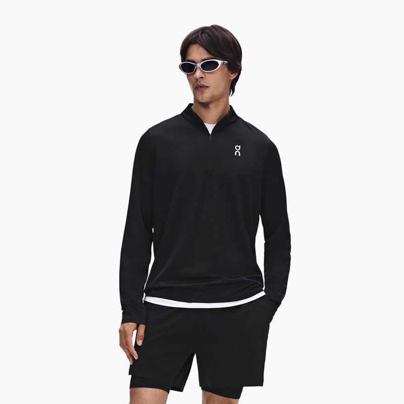 Bluza do biegania męska On Core 1/4 Zip black 4