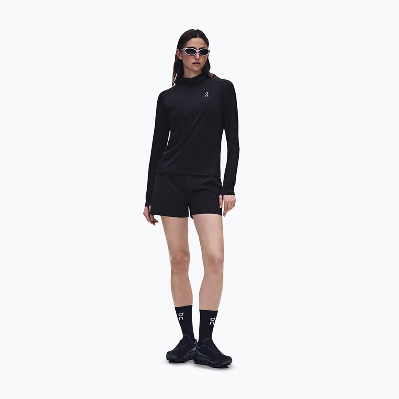 Bluza do biegania damska On Core 1/4 Zip black 2