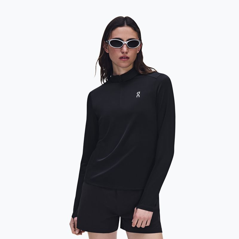 Bluza do biegania damska On Core 1/4 Zip black 4