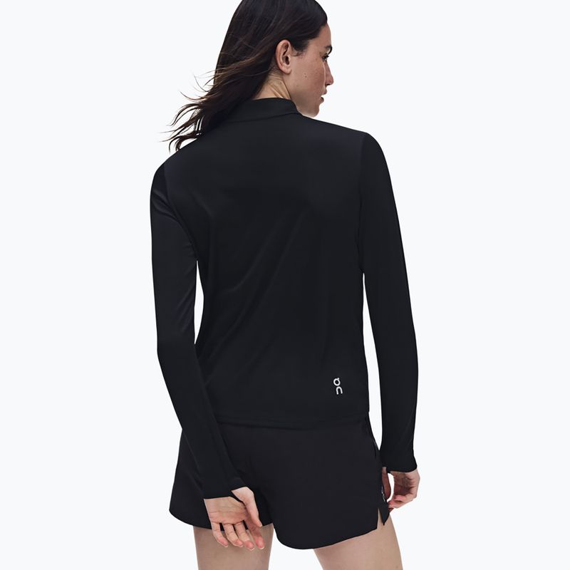 Bluza do biegania damska On Core 1/4 Zip black 5