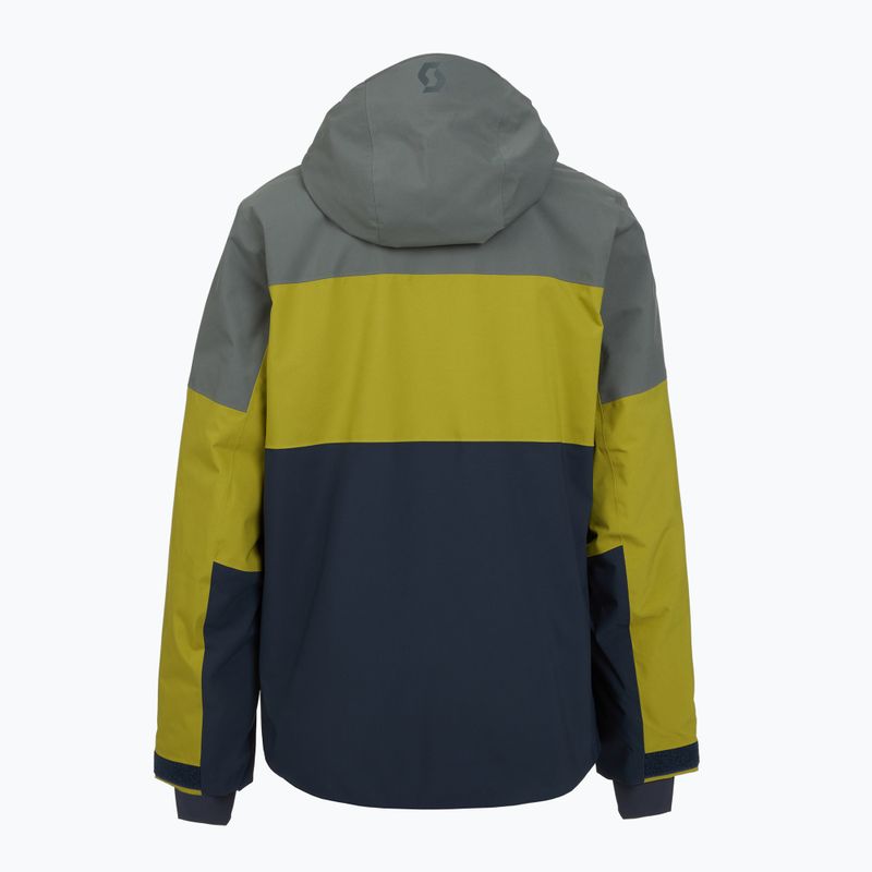 Kurtka narciarska męska SCOTT Ultimate Dryo 10 shadow grey/meadow green 2