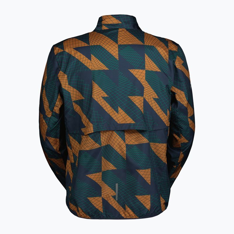 Kurtka do biegania męska SCOTT Endurance Tech Windbreaker dark blue/bread brown 2
