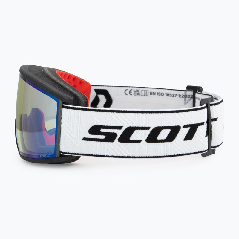 Gogle narciarskie SCOTT Ambit black/white/amp aurora green chrome 4