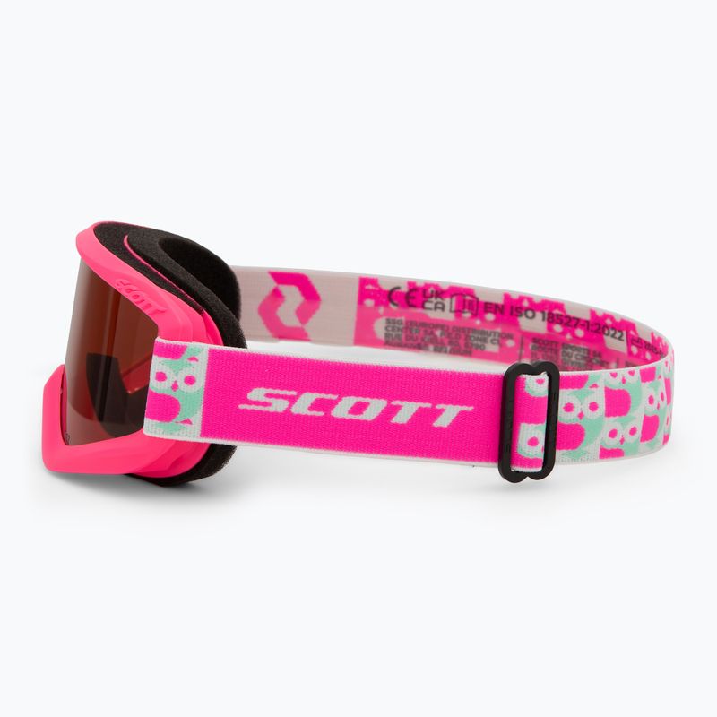 Gogle narciarskie dziecięce SCOTT Agent neon pink/enhancer 4
