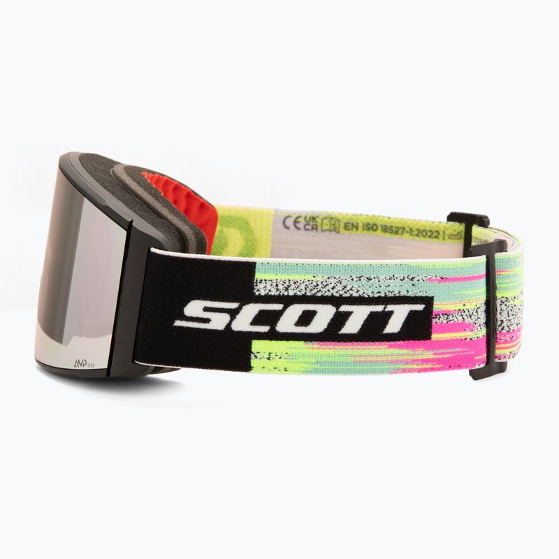 Gogle narciarskie SCOTT React black/neon yellow/amp lavender chrome 5