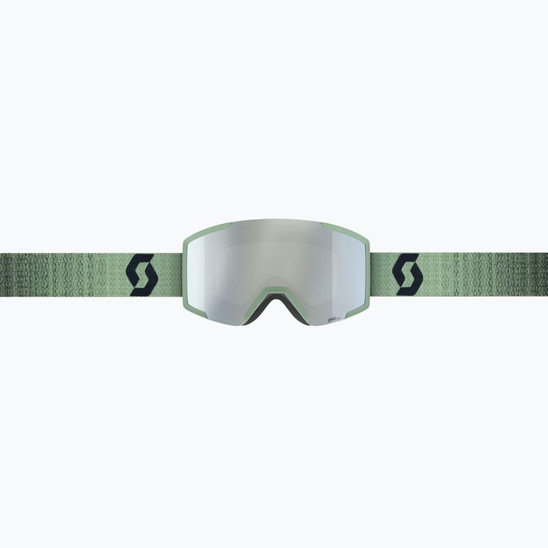 Gogle narciarskie SCOTT Shield soft green/black/amp white chrome 2