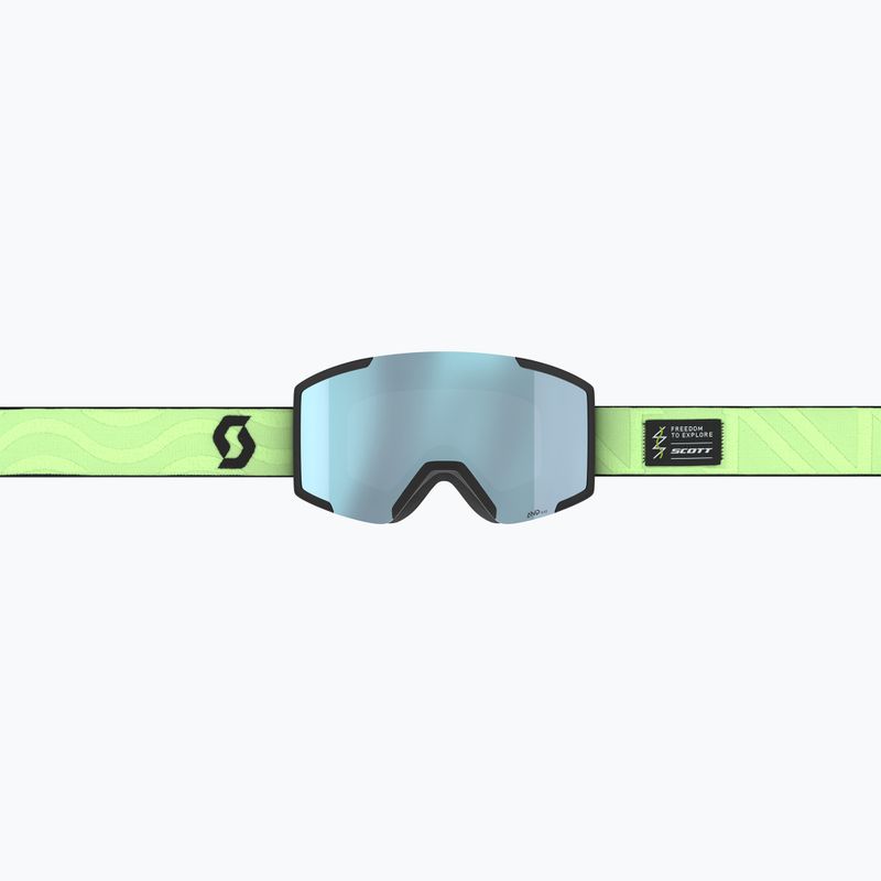 Gogle narciarskie SCOTT Shield glow green/amp ice chrome 2
