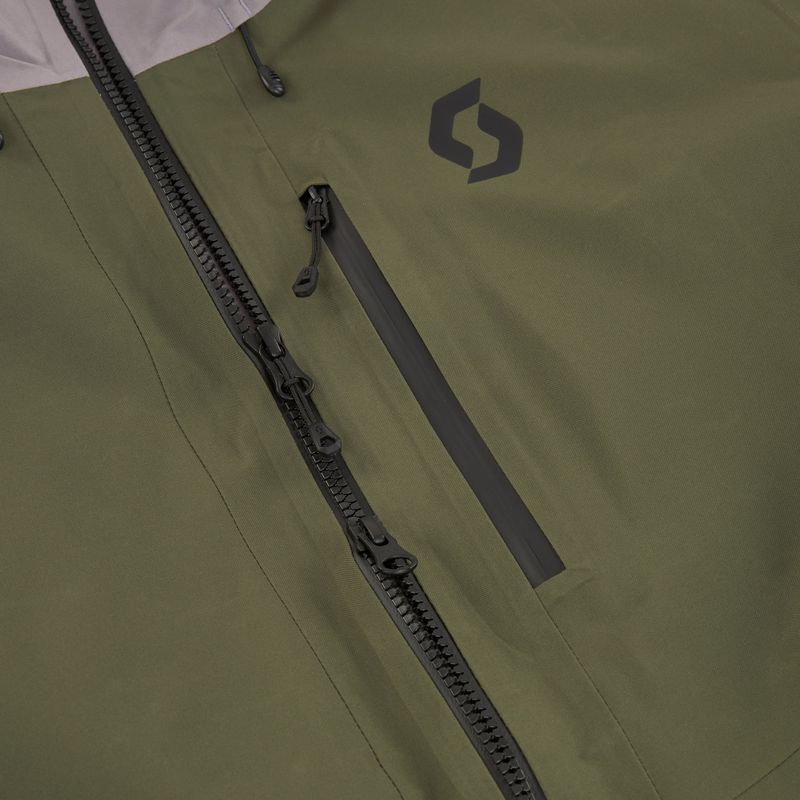 Kurtka narciarska męska SCOTT Ultimate GTX douglas green/evening grey 4