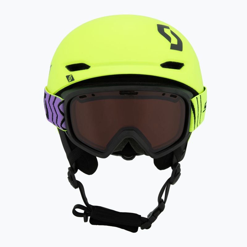 Kask narciarski dziecięcy SCOTT Keeper 2 + gogle Witty neon yellow 2