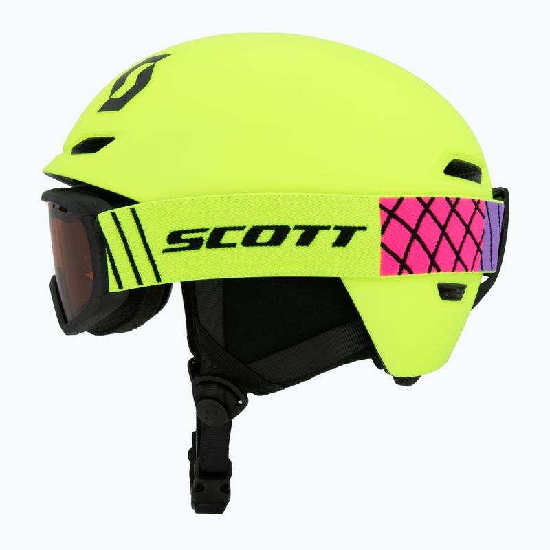 Kask narciarski dziecięcy SCOTT Keeper 2 + gogle Witty neon yellow 3