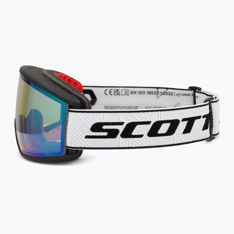 Gogle narciarskie SCOTT Ambit Compact black/white/amp aurora green chrome 4