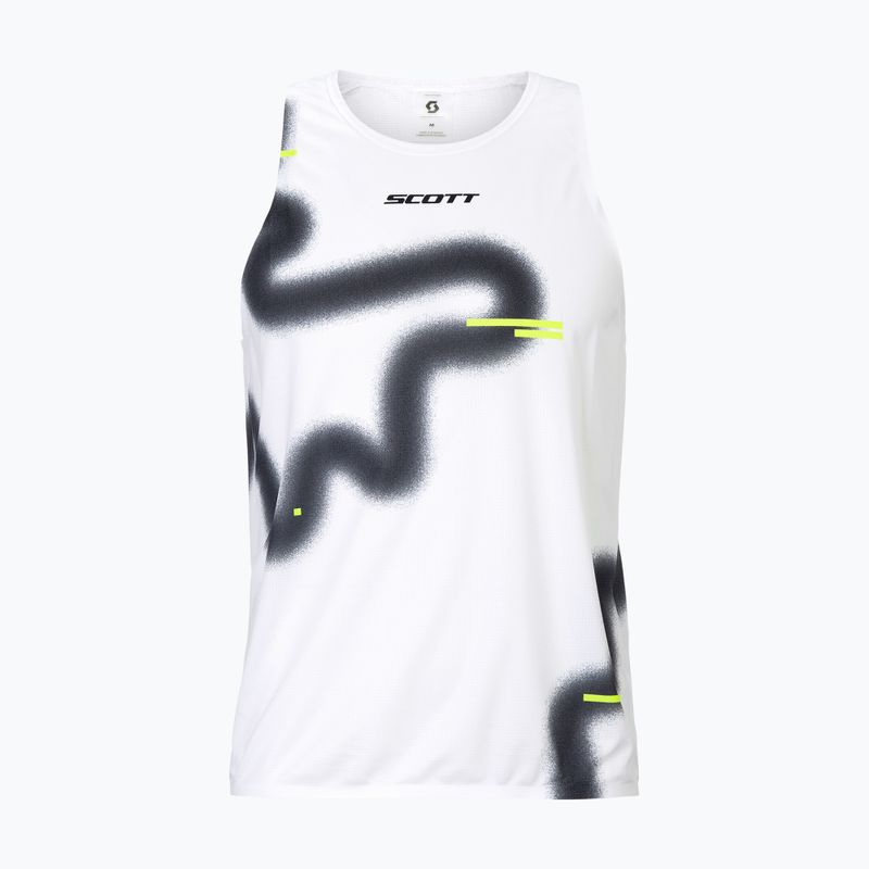 Koszulka do biegania męska SCOTT RC Run Tank white/black