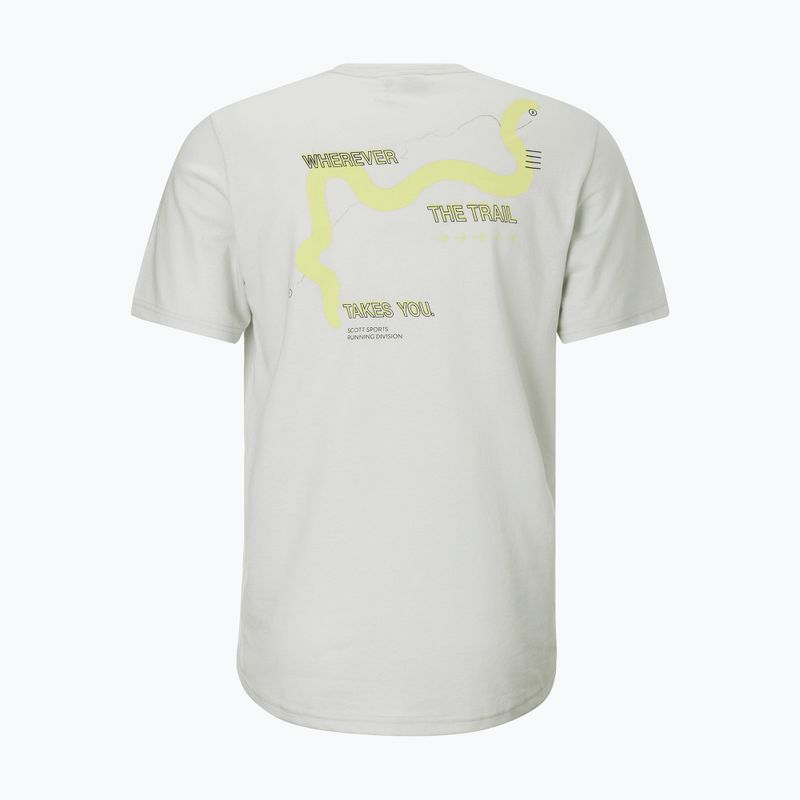 Koszulka do biegania męska SCOTT Endurance DRI Tee spray grey/acid yellow 2