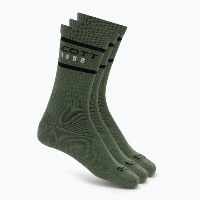 Skarpety SCOTT Retro Casual Crew 3 pary tranguil green