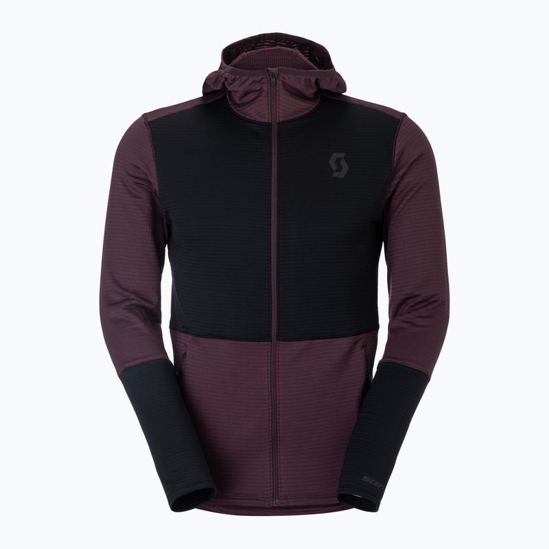 Bluza polarowa męska SCOTT Defined Light Hoody cocoa red/black