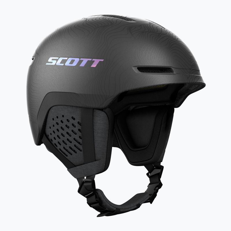 Kask narciarski SCOTT Track granite black/holo silver