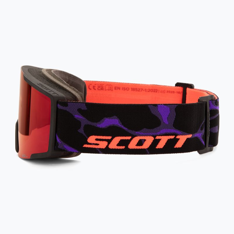 Gogle narciarskie SCOTT Shield black/amp red chrome 4
