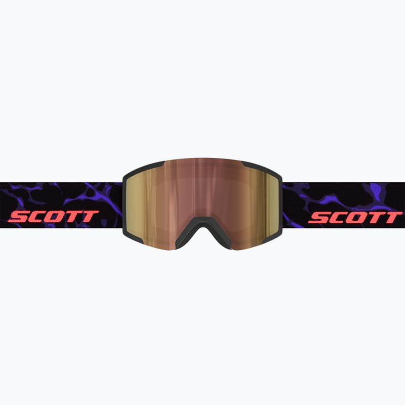 Gogle narciarskie SCOTT Shield LS black/purple/cinnamon chrome 2