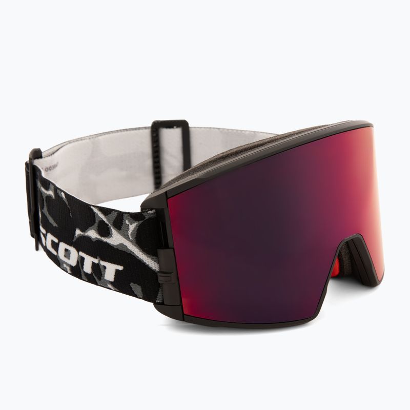 Gogle narciarskie SCOTT React Light Sensitive granite black/white/amp red chrome 2
