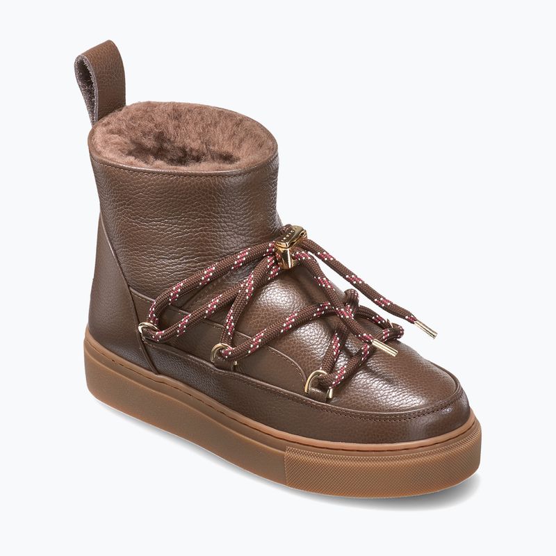 Śniegowce damskie INUIKII Full Leather Gloss brown