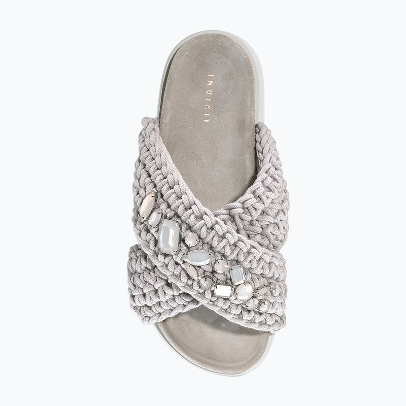 Klapki damskie INUIKII Woven Stones Platform stone grey 3