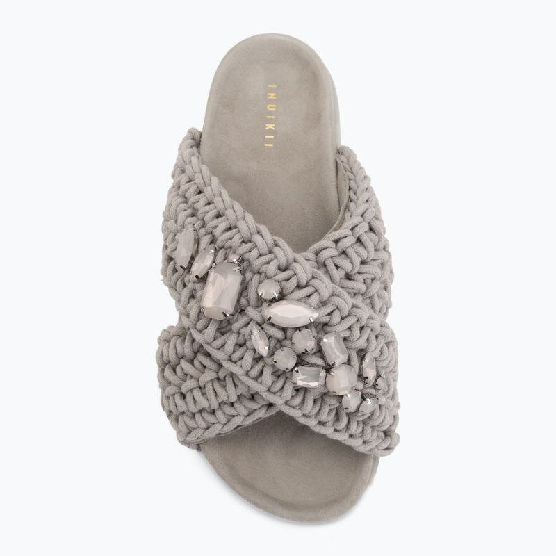 Klapki damskie INUIKII Woven Stones Platform stone grey 5