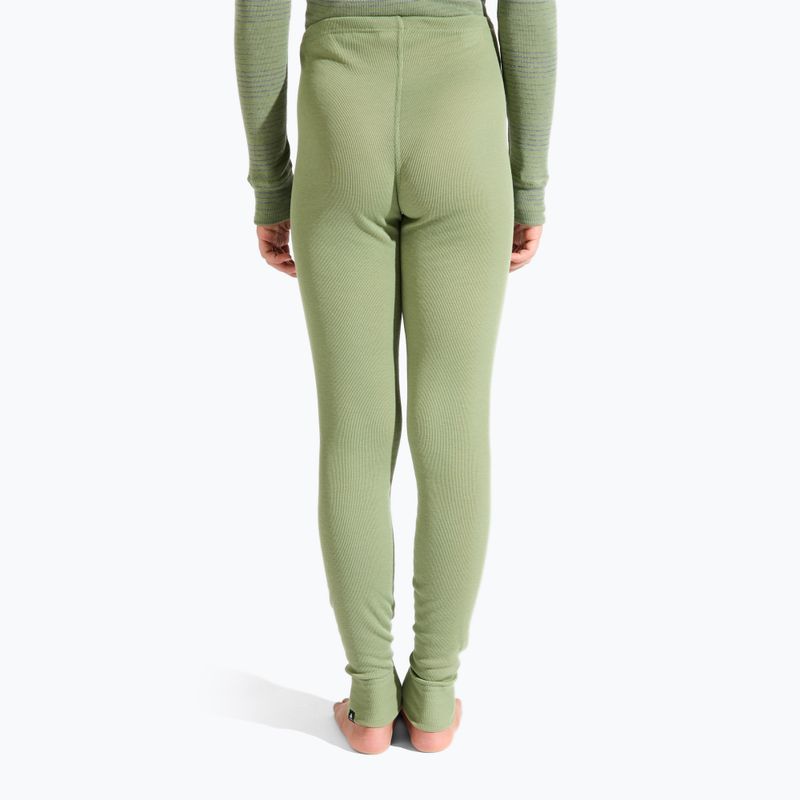 Komplet bielizny termoaktywnej dziecięcej ODLO Active Warm Eco odlo steel grey melange/matte green 3