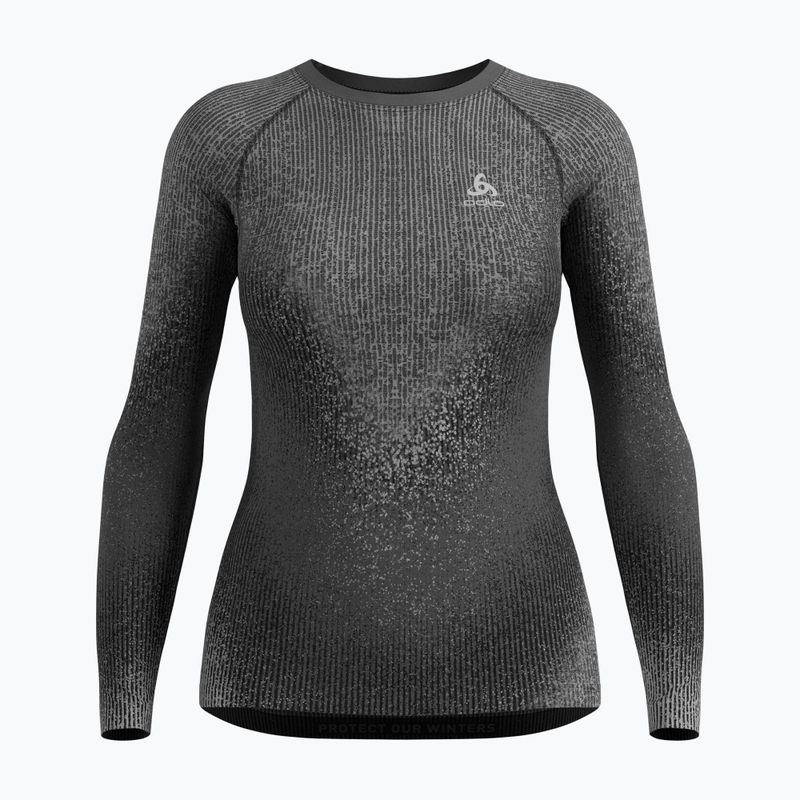 Bluza termoaktywna damska Odlo Performance Warm Blackcomb Bl Top Crew Neck black