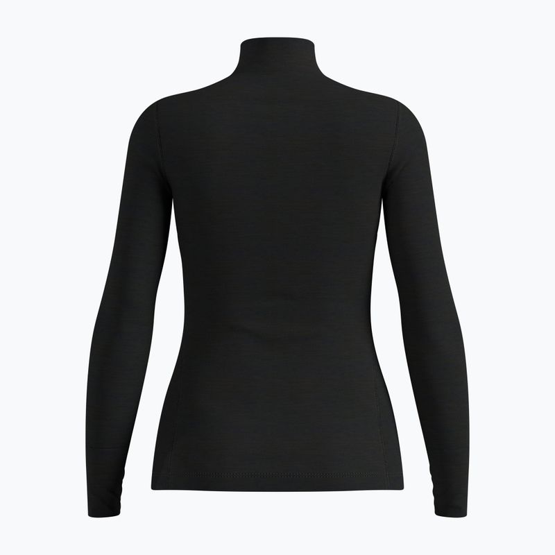 Bluza termoaktywna damska ODLO Merino 200 Bl Top Turtle Neck black 2