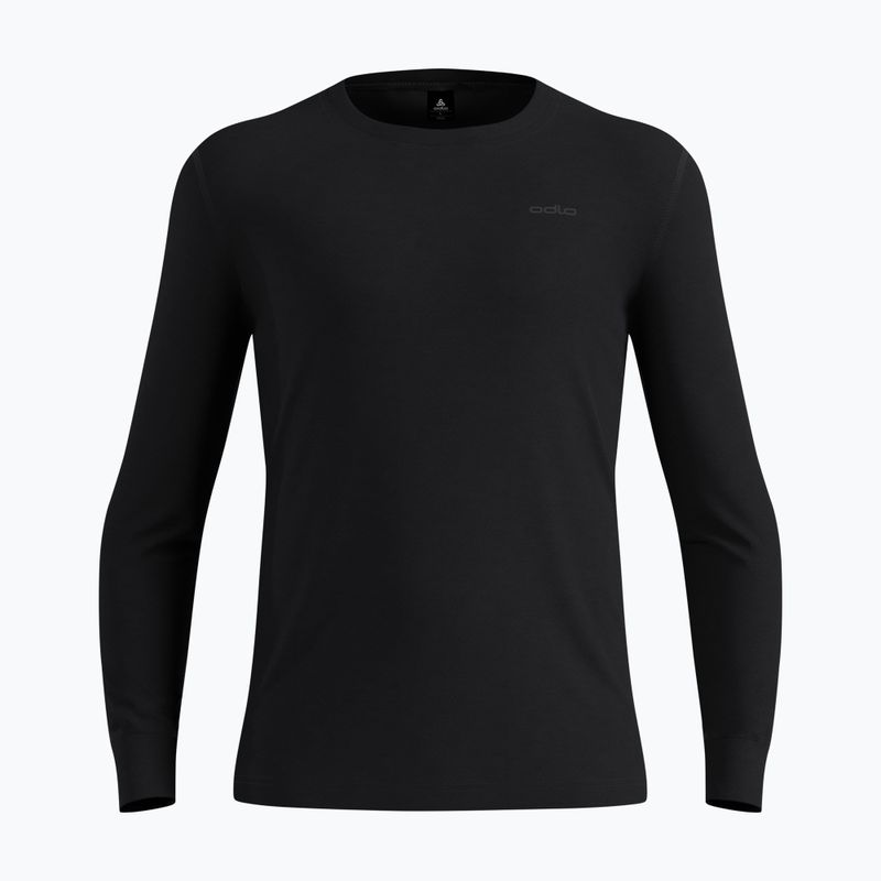 Bluza termoaktywna męska ODLO Merino 200 Bl Top Crew Neck black 6