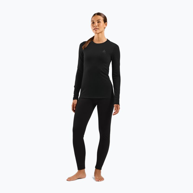 Bluza termoaktywna damska ODLO Merino 160 Bl Top Crew Neck black 2