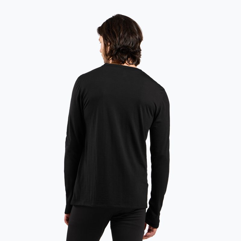 Bluza termoaktywna męska ODLO Merino 160 Bl Top Crew Neck black 3