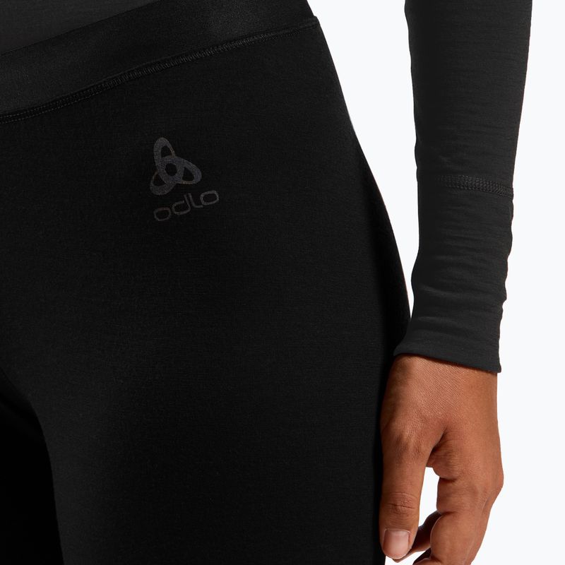 Spodnie termoaktywne damskie ODLO Merino 160 Bl Bottom Long black 4
