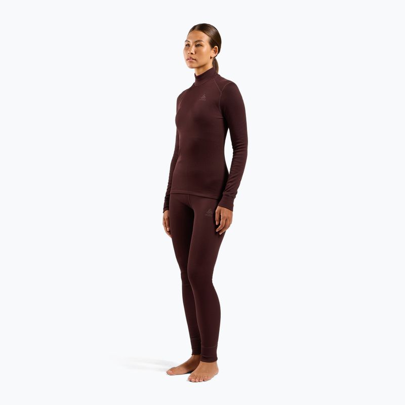 Spodnie termoaktywne damskie ODLO Active Warm Bl Bottom Long fudge 2