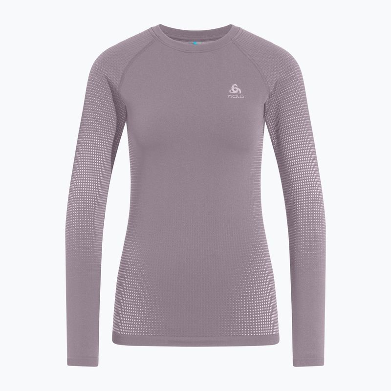 Bluza termoaktywna damska ODLO Performance Warm Bl Top Crew Neck gray ridge 5